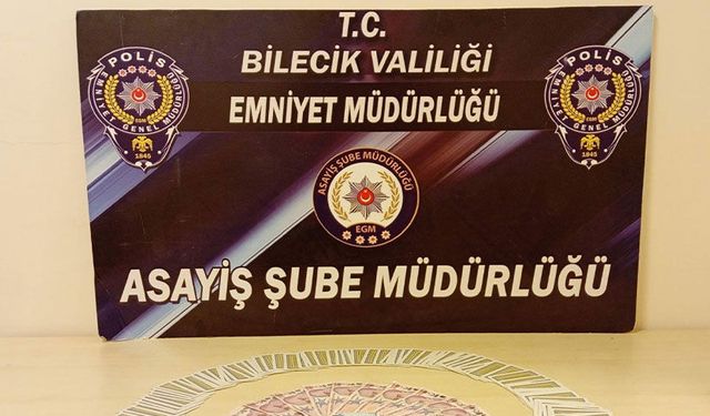 Bilecik'te kumar baskını: 7 kişiye 95 bin lira ceza