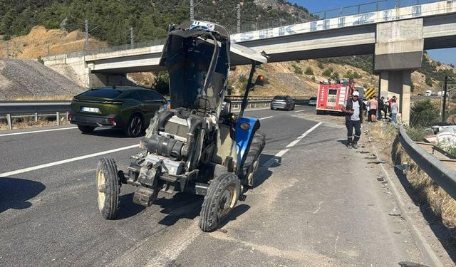 Bilecik'te LPG tırı ile traktör çarpıştı: 1'i ağır 2 yaralı