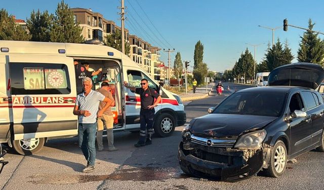Kütahya'da trafik kazası, 1 yaralı