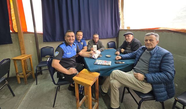 Bilecik'te kıraathanelerde güvenlik bilgilendirmesi yapıldı