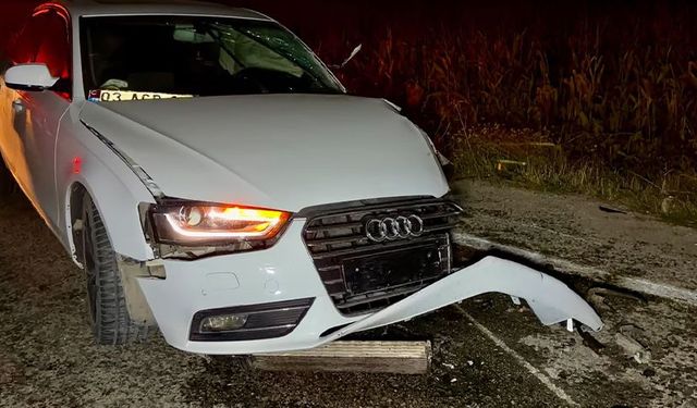 Afyonkarahisar'da tır ile otomobil çarpıştı: 1 yaralı