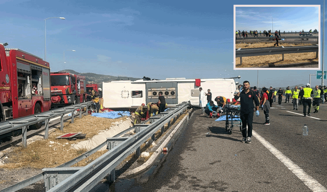 Tur otobüsü ile çekici çarpıştı: 11 ölü 27 yaralı var