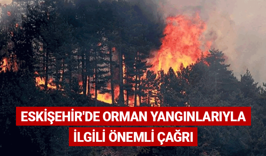 Eskişehir'de orman yangınlarıyla ilgili önemli çağrı