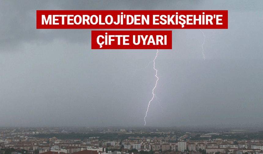 Meteoroloji'den Eskişehir'e çifte uyarı