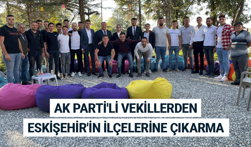AK Parti'li vekillerden Eskişehir'in ilçelerine çıkarma