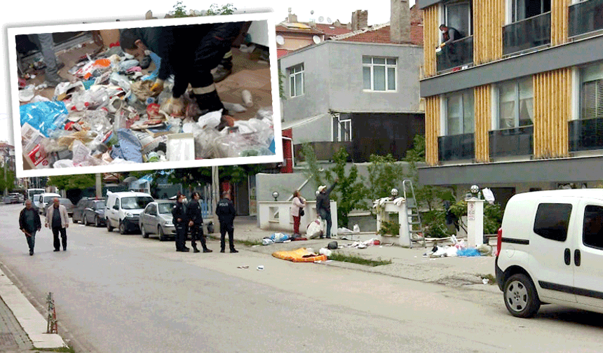 Eskişehir’de 5 milyon liralık evde çöp alarmı