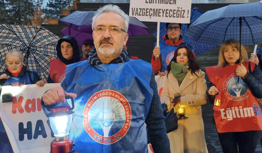 Eskişehir’de gaz lambalı protesto 