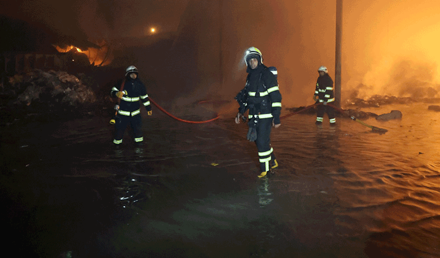 Eskişehir’deki tesiste korkutan yangın