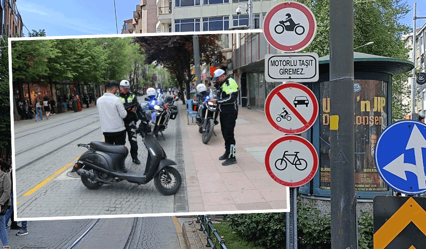Eskişehir'de yasaklara uymayan sürücülere ceza yağdı