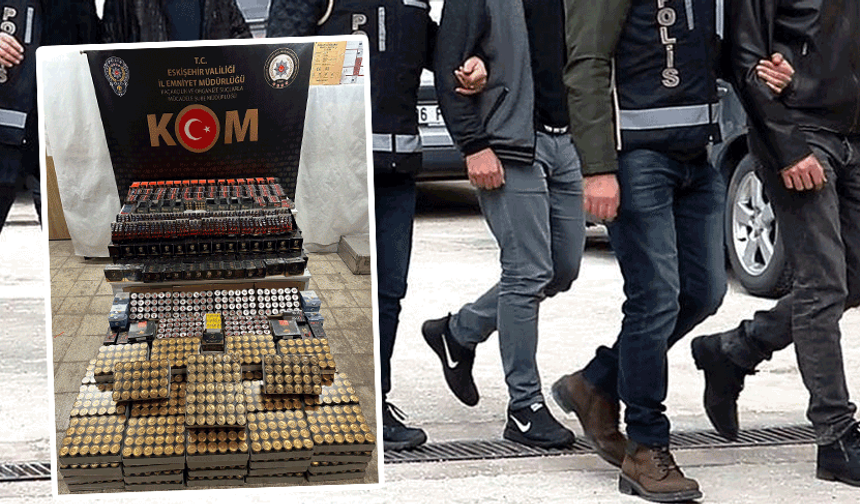 Eskişehir'de binlerce ürünle yakalandılar: 7 gözaltı