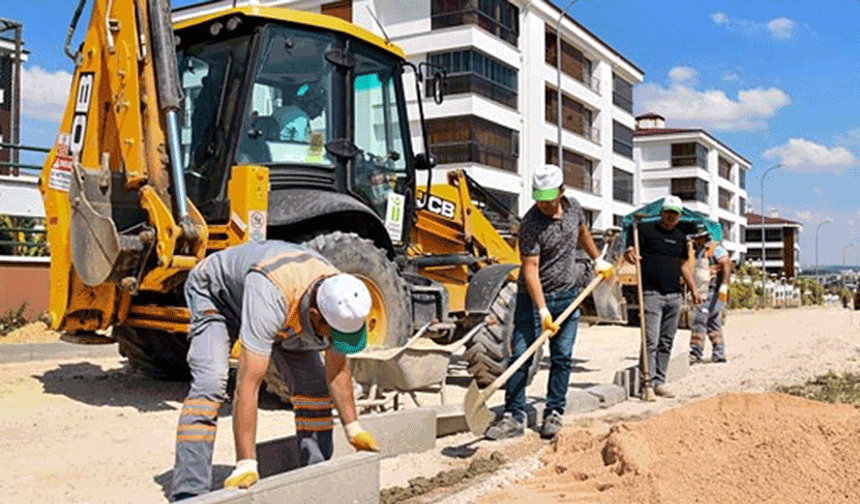 Tepebaşı Belediyesi'nde üst yapı çalışmaları devam ediyor