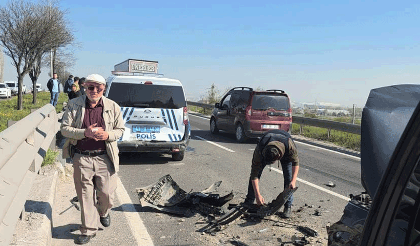 Kütahya’da zincirleme trafik kazası: 1 yaralı