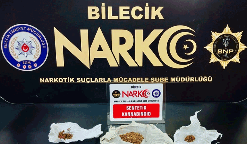 Bilecik'te zehirli madde operasyonu: 1 şüpheli yakalandı