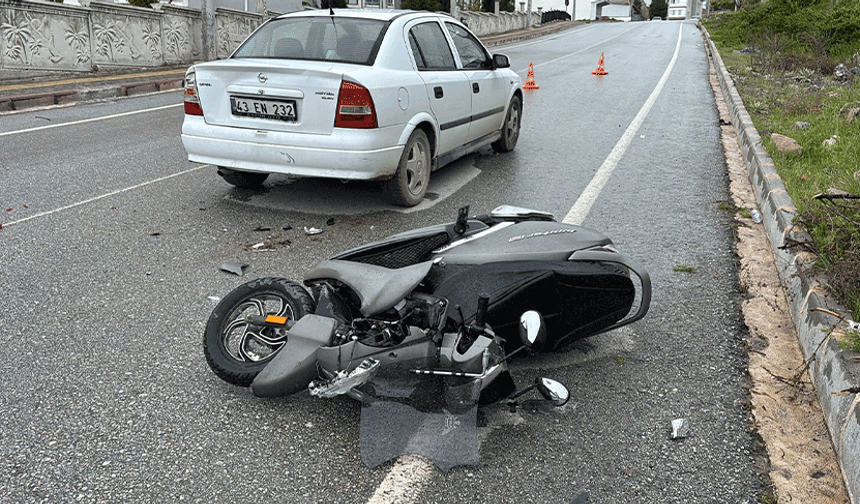 Kütahya'da trafik kazası: 1 yaralı