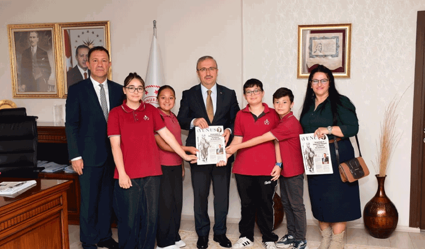 Murat Atılgan Ortaokulu'ndan örnek gazetecilik projesi