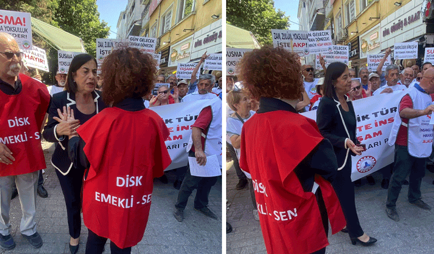 Eskişehir’de emekliler eyleminde butlan krizi: CHP’li Jale Nur Süllü’yü protesto ettiler