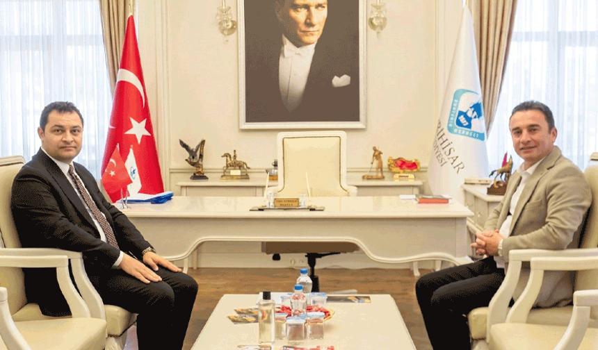 Yeni kaymakamdan ilk ziyaret Başkan Dökmeci’ye