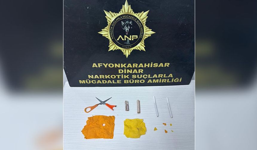 Afyonkarahisar'da zehirli madde ile yakalanan iki kişi tutuklandı