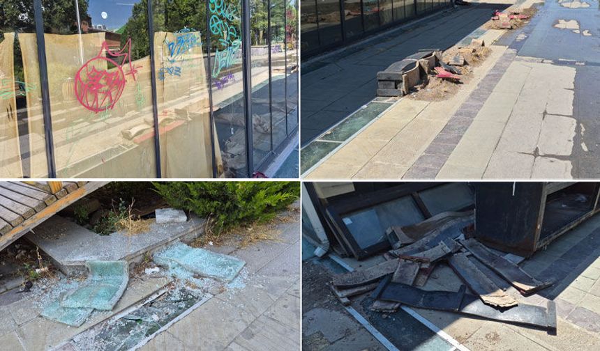 Eskişehir’de Hatboyu Caddesi’ni vandallar talan etti