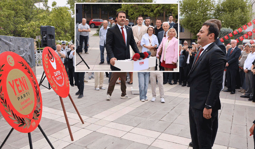 YENİ Parti Eskişehir’den Zafer Bayramı’nda çelenk töreni