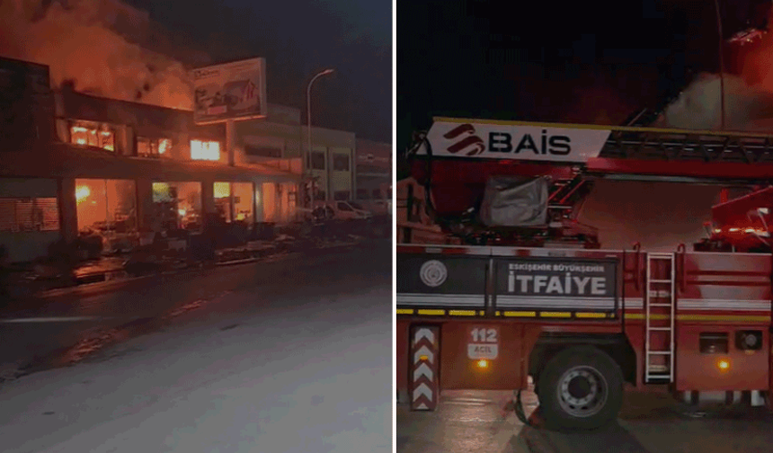Baksan Sanayi Sitesi'nde yangın: Ekipler müdahale ediyor