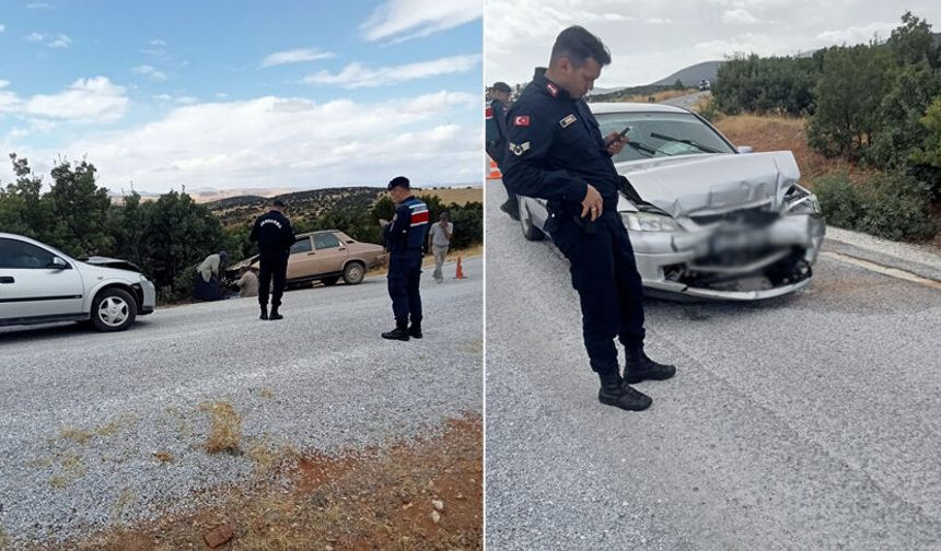 Sivrihisar’da iki araç çarpıştı: 1'i ağır 2 yaralı var