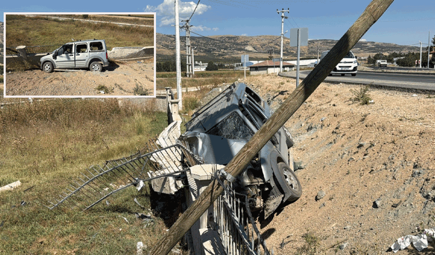 Virajı alamadı, refüje devrildi! Eskişehir’de 1’i ağır 3 yaralı