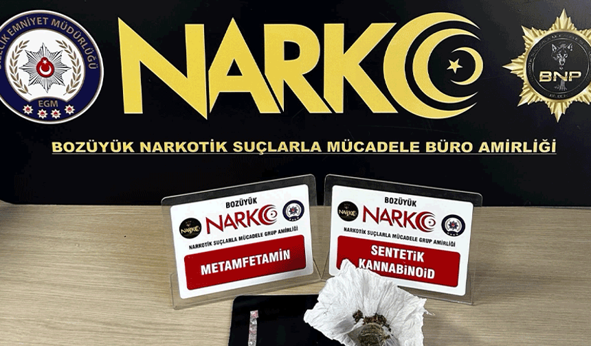 Bilecik'te şüpheli şahsın üzerinde uyuşturucu çıktı