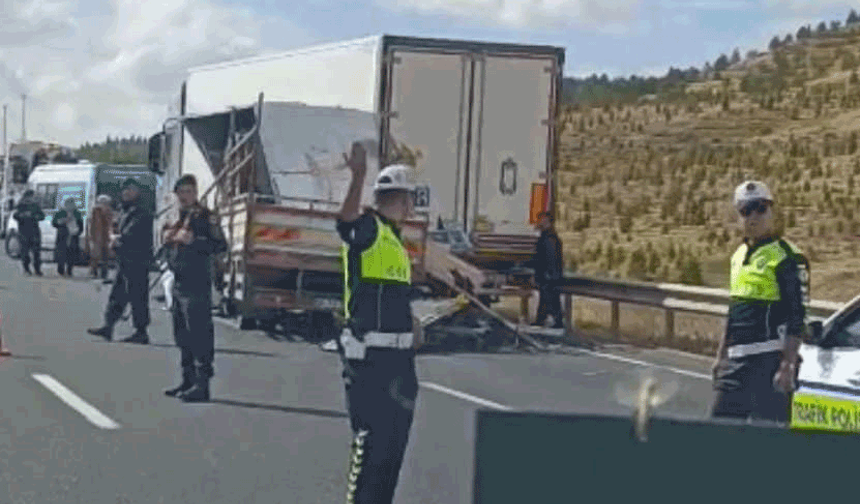 Eskişehir-Ankara karayolunda kaza: 1 ölü, 1 yaralı