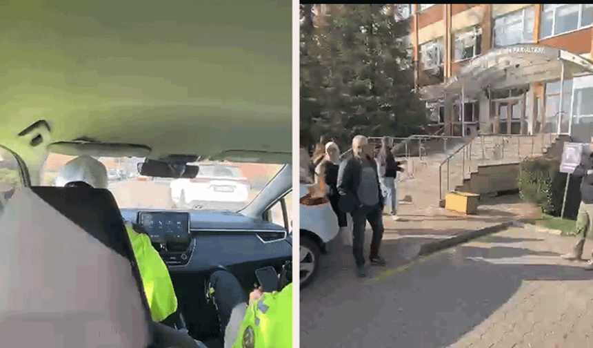 Eskişehir'de KPSS'ye geç kalan gence trafik polislerinden yardım