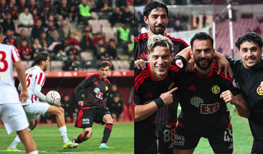 Eskişehirspor ilk yarıyı önde kapattı: Kupada 2-1'lik üstünlük