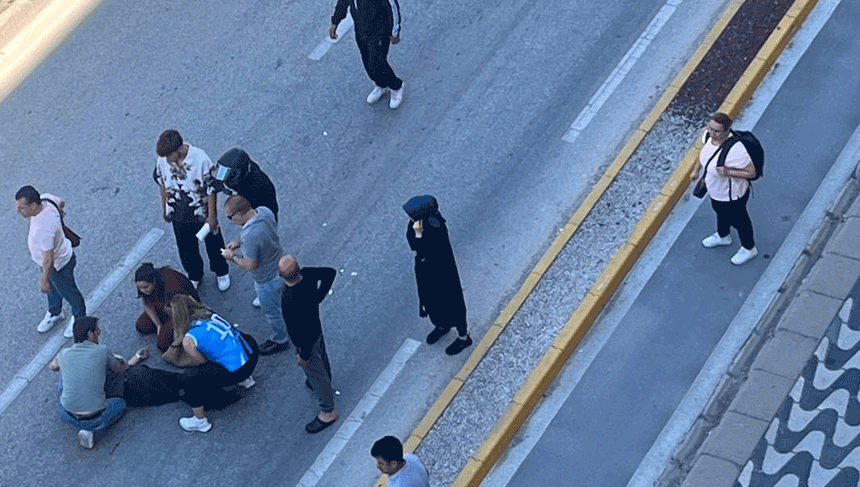 Eskişehir’de otomobilin çarptığı bisikletli ağır yaralandı