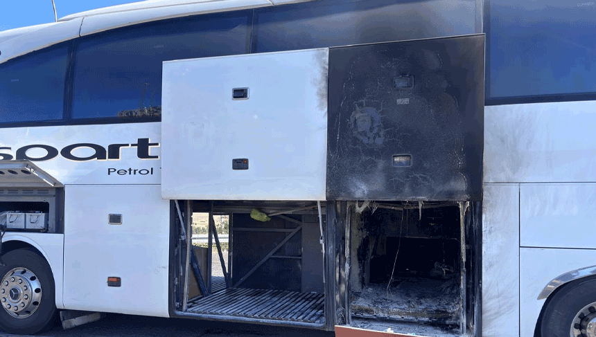 Eskişehir'de yolcu otobüsünde korku dolu anlar! 27 yolcu son anda kurtarıldı