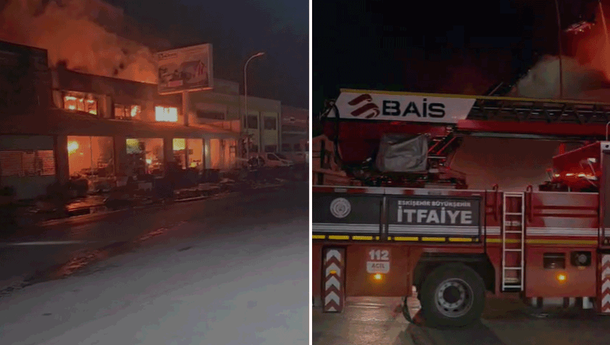 Baksan Sanayi Sitesi'nde yangın: Ekipler müdahale ediyor