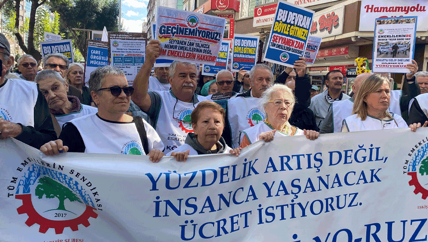 Emeklilerden iktidara çağrı: “Sadaka değil, hakkımızı istiyoruz! ”