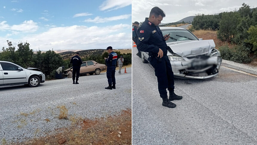 Sivrihisar’da iki araç çarpıştı: 1'i ağır 2 yaralı var